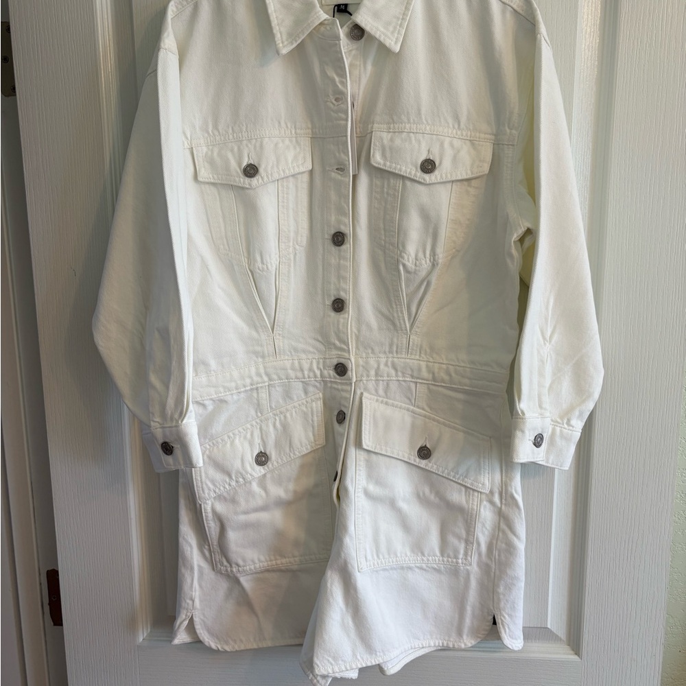 Women's White Denim Jacket